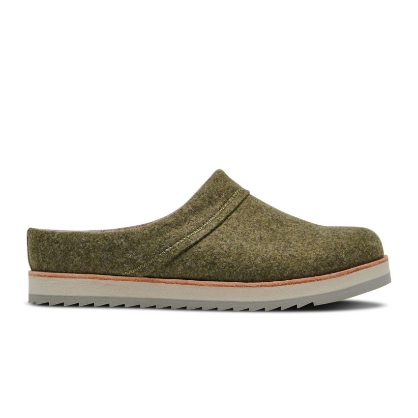 Sabots Merrell Juno Clog Wool Vert Olive Femme | A.J.NGAY